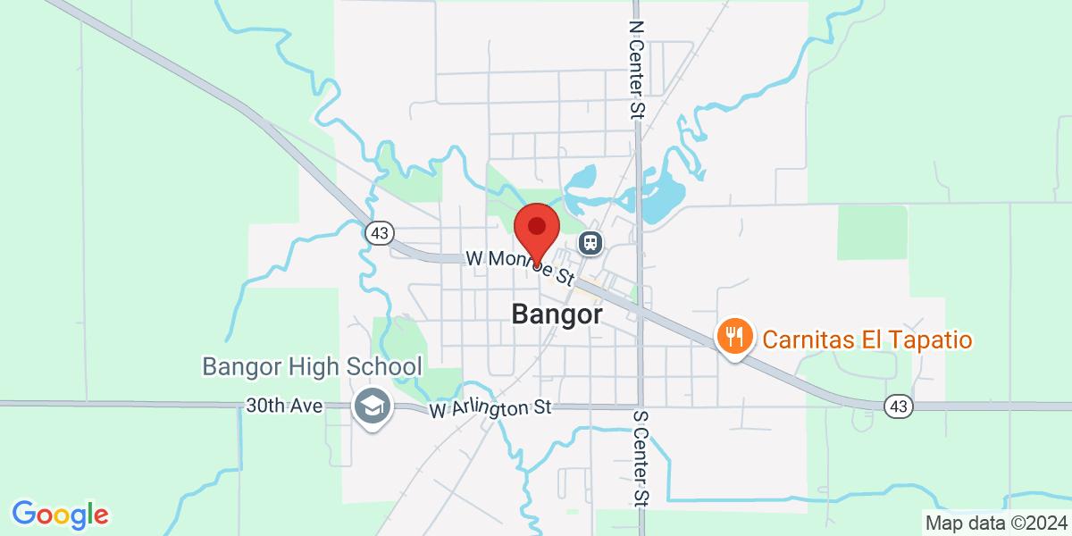 Map of Bangor Branch Library